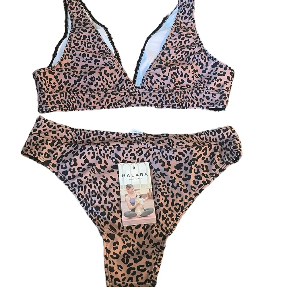 Halara Animal Print Bikini, Size Small, NWT - Picture 6 of 6